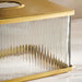 Astrid Glass Tissue Box Cover - Gold Pan Home