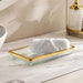 Astrid Glass Towel Tray - Gold Pan Home