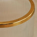 Astrid Glass Waste Bin - Gold Pan Home