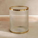 Astrid Glass Waste Bin - Gold Pan Home