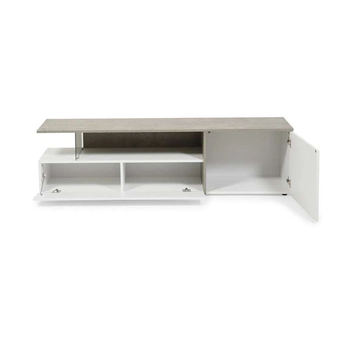 Atara Tv Unit Upto 55 Inches Melamine - Grey White