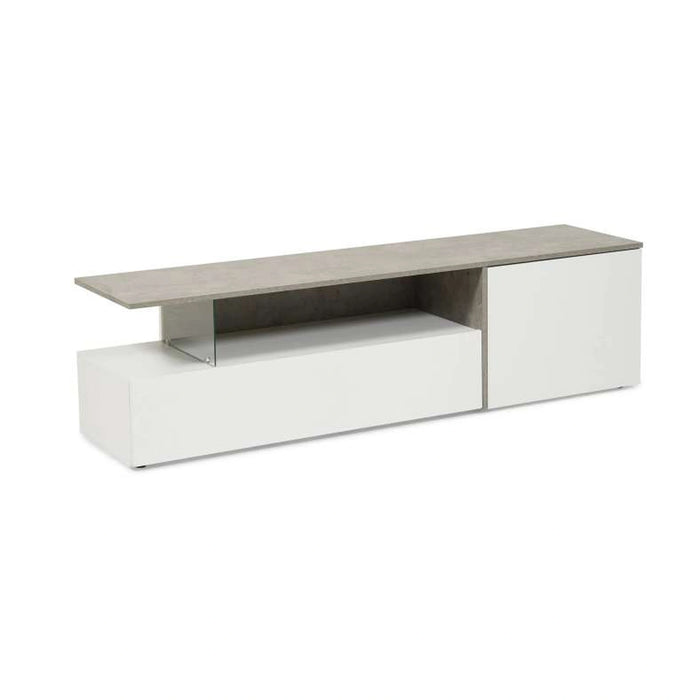 Atara Tv Unit Upto 55 Inches Melamine - Grey White