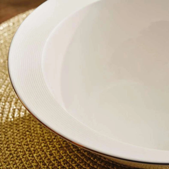 Athena Porcelain Vegetable Bowl Dia21.6Cm - White