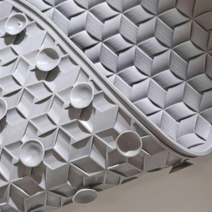 Athens Pvc Tubmat -Grey Pan Home