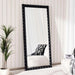 Athens Wooden Beaded Floor Mirror 91.5X5X183Cm- Black Pan Home