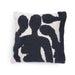 Atlas Embroidered Cushion Cover 50X50Cm - Black Pan Home