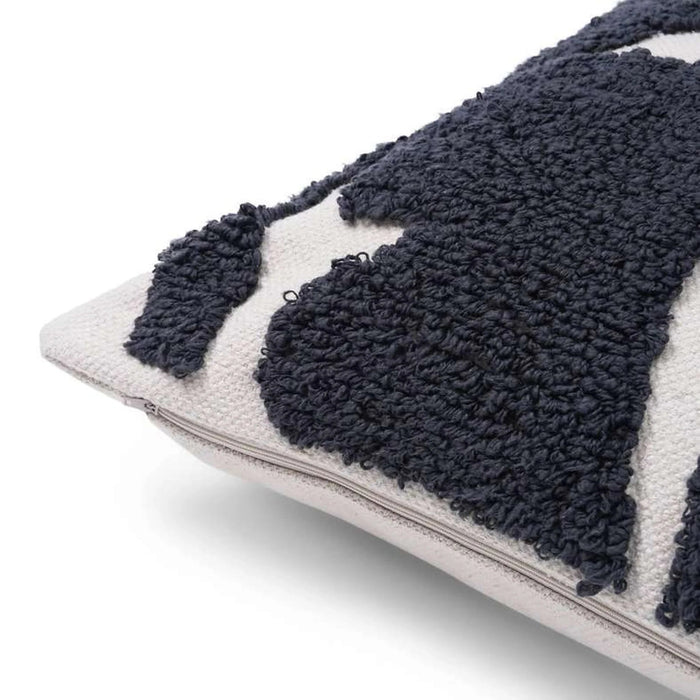 Atlas Embroidered Cushion Cover 50X50Cm - Black Pan Home