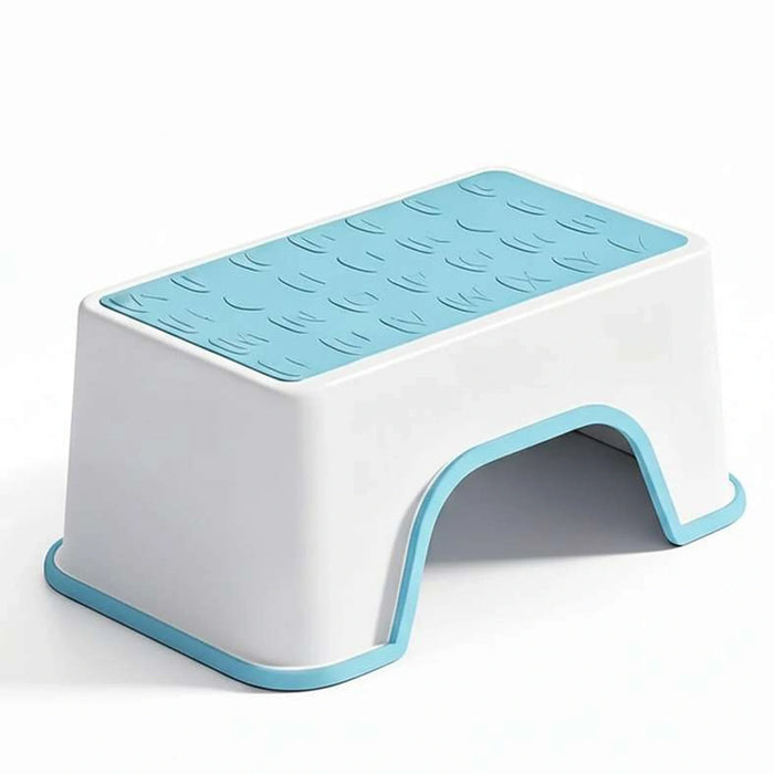 Atlas Kids Stool 30X19.5X13.5Cm - White/Blue
