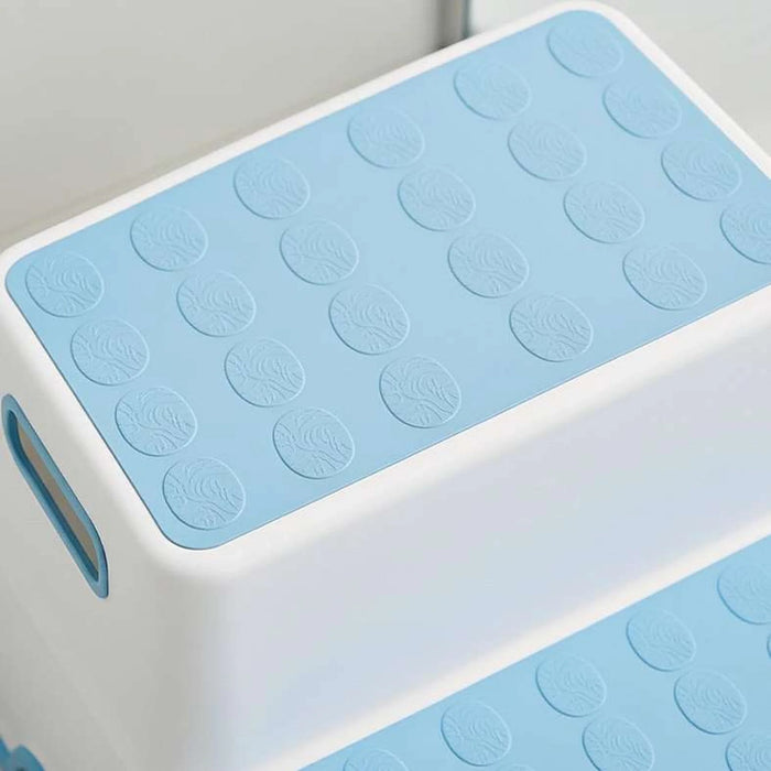 Atlas Two-Step Stool 30.9X33.5X22.9Cm - White/Blue