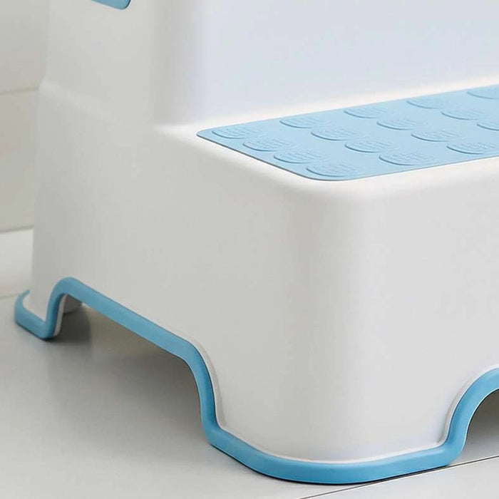 Atlas Two-Step Stool 30.9X33.5X22.9Cm - White/Blue