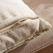 Atlas Wool Embroidered Down Alternative Filled Cushion 50X50Cm - Natural Pan Home