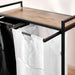 Atlee Metal Frame Laundry Hamper 75.5X33X73Cm - Black/White Pan Home