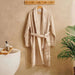 Audrey Microcotton Bathrobe L/Xl - Beige Pan Home