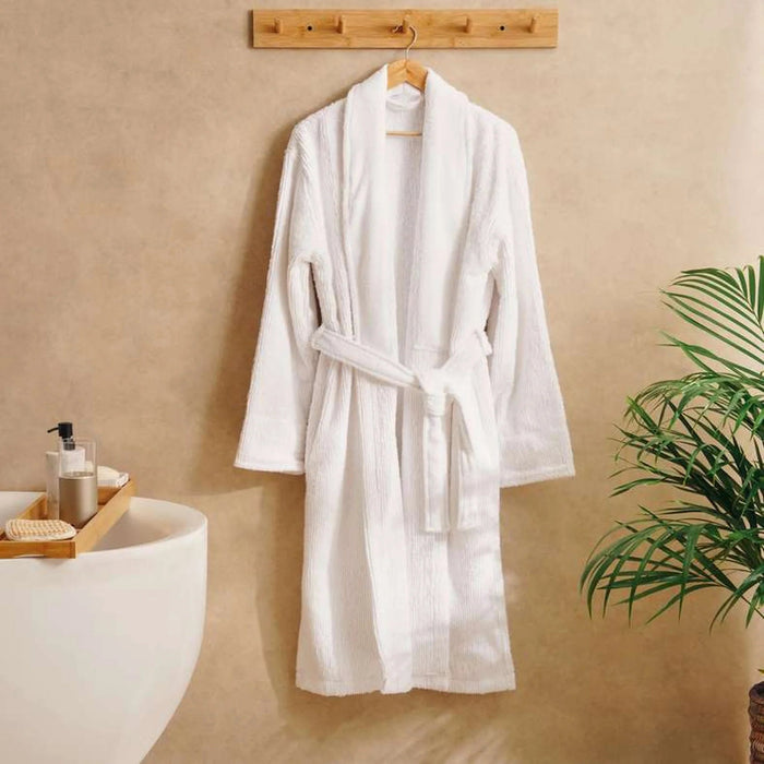Audrey Microcotton Bathrobe S/M - Beige Pan Home