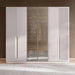 Aura 6 Door Wardrobe - Sand Grey Pan Home
