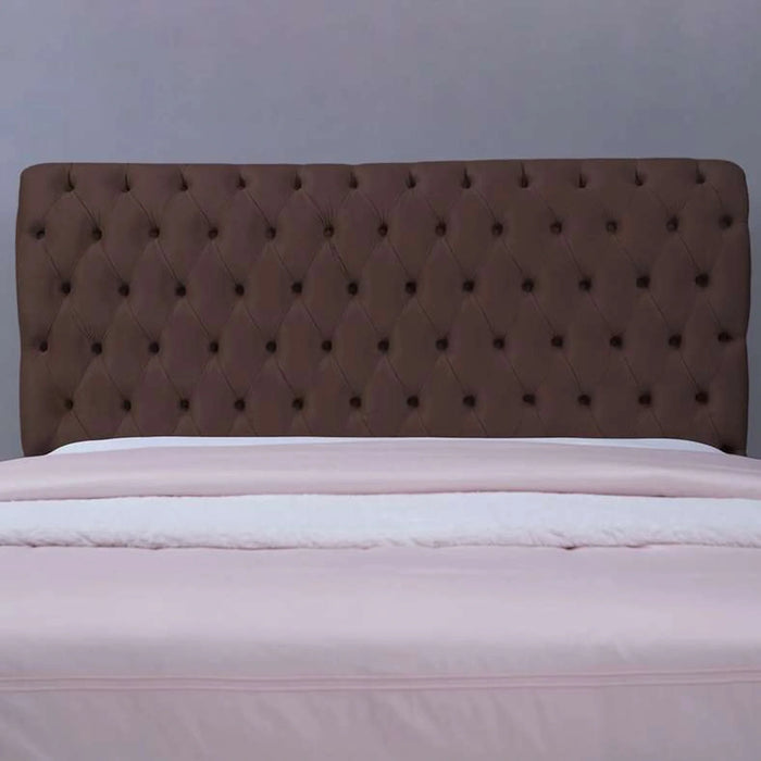 Aurora Headboard Velvet Brown L-150 : H-125 Cm