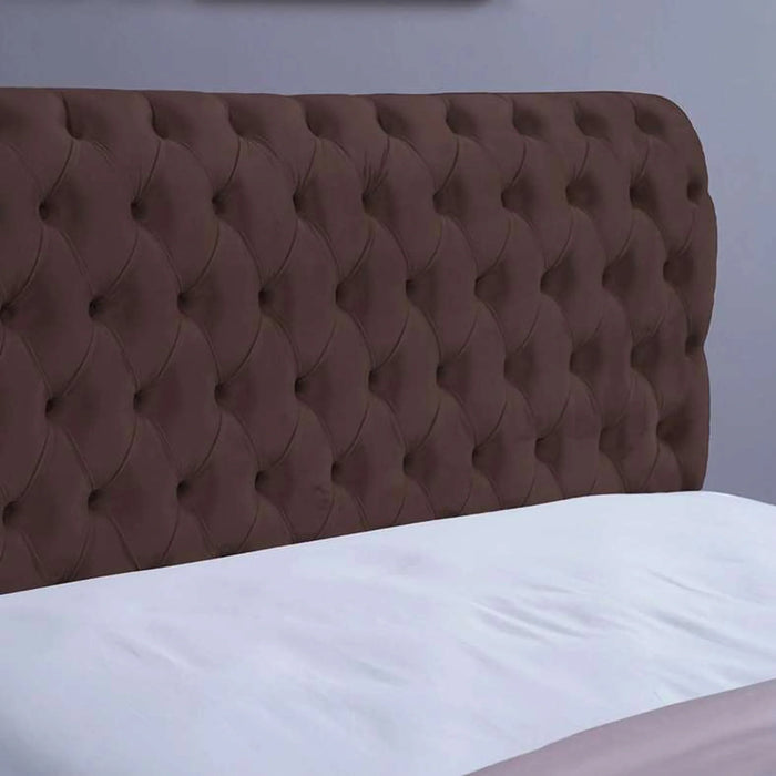 Aurora Headboard Velvet Brown L-150 : H-125 Cm