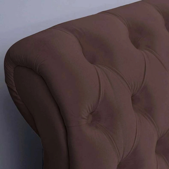 Aurora Headboard Velvet Brown L-150 : H-125 Cm