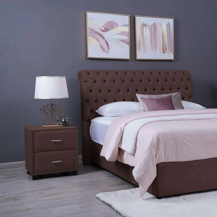 Aurora Headboard Velvet Brown L-150 : H-125 Cm
