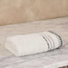 Austin Border 700Gsm  Fingertip Towel 30X30Cm- White Pan Home