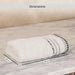 Austin Border 700Gsm  Fingertip Towel 30X30Cm- White Pan Home