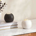 Austin Ceramic Round Taper Candle Holder Dia8.9cm - White Pan Home