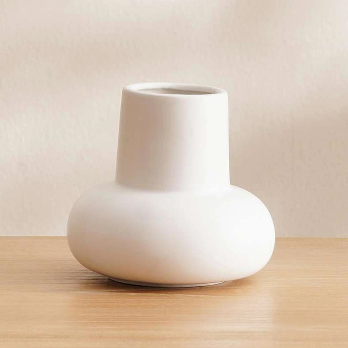 Austin Ceramic Vase 13.3X13.3X12.7cm - White