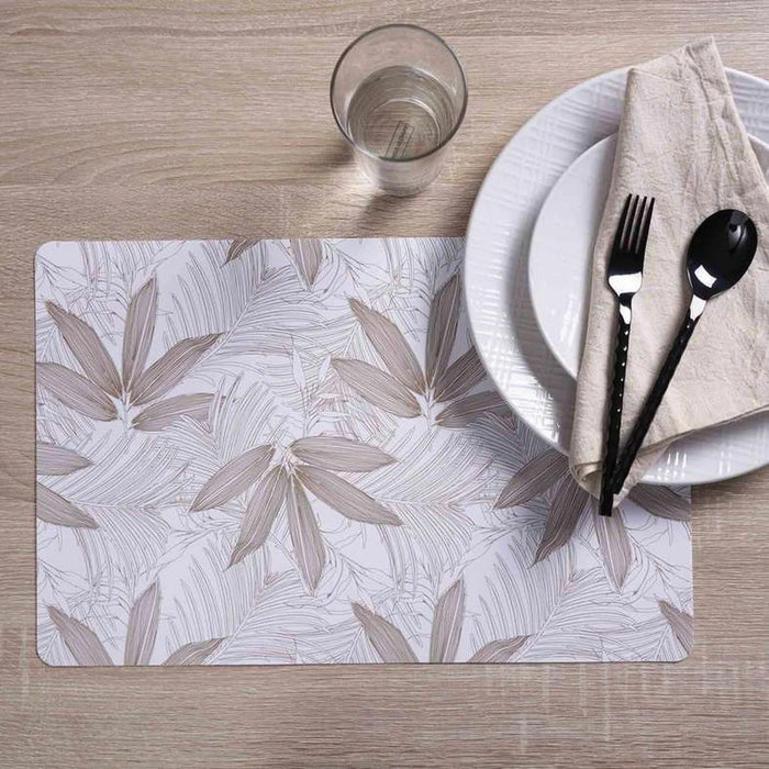 Autumn 4-Piece Printed Placemat Set 28X43Cm - Beige