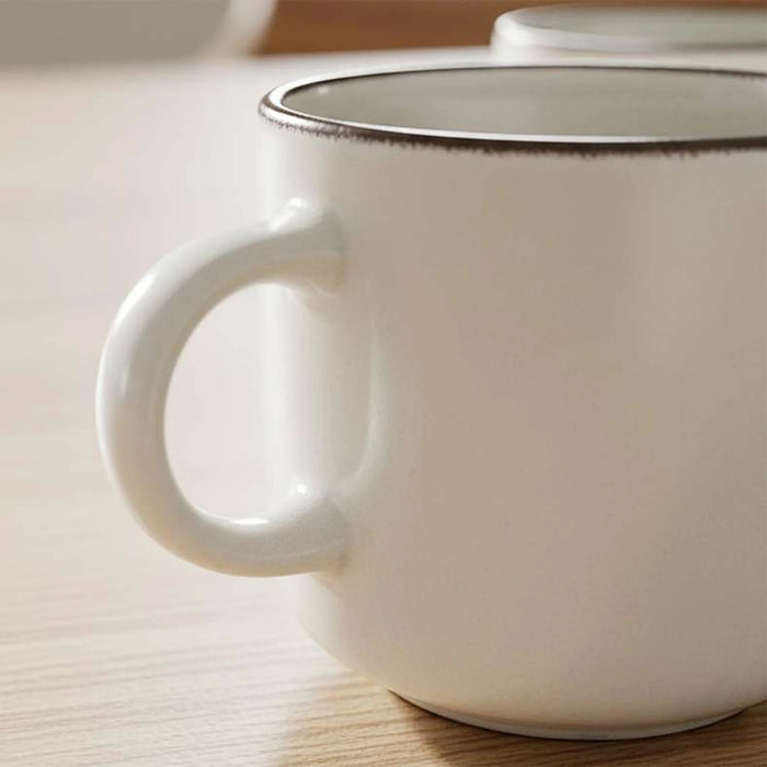 Ava 4-Piece Porcelain Mug 385Ml -White