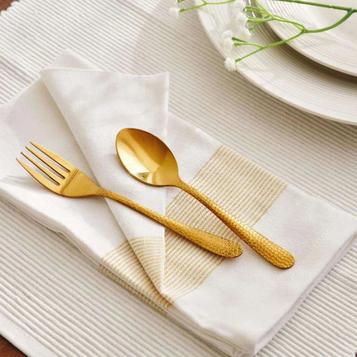 Avelot 12Pcs Cutlery Set Gold Pan Home