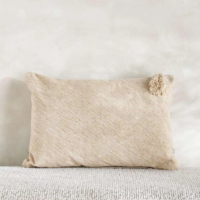Avenor Embroidered Down Alt Filled Cushion 35X50Cm - Natural Pan Home