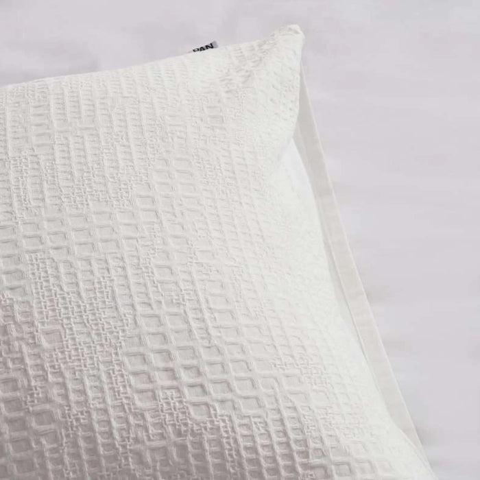 Avenue Cotton Waffle  3-Piece Queen Duvet Cover Set 200X200Cm - White