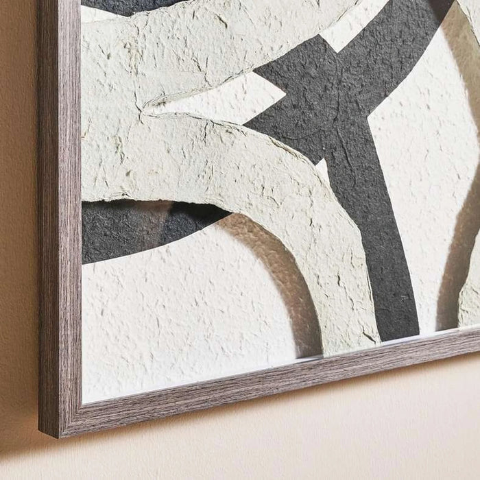 Avenue Glass Framed Handmade Wall Art 90X120Cm - Black
