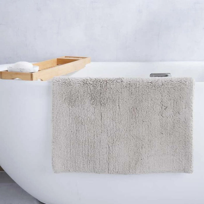 Avenue Tufted Reversible Bathmat 55X85Cm - Cement Pan Home