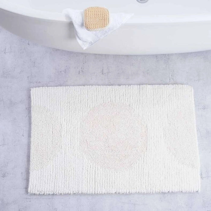 Avenue Tufted Reversible Bathmat 55X85Cm - Cream Pan Home