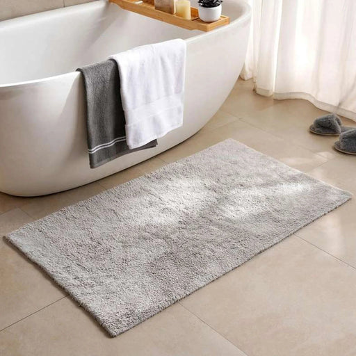 Avenue Tufted Reversible Bathmat 55X85Cm - Light Grey Pan Home