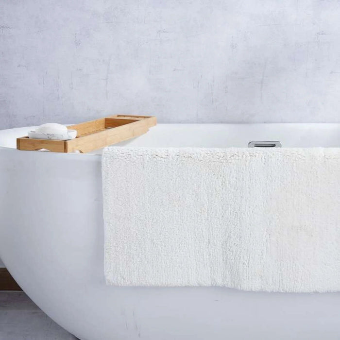 Avenue Tufted Reversible Bathmat 70X120Cm - Cream Pan Home