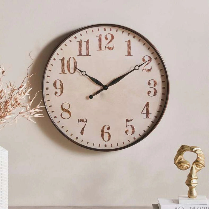 Avenue Wall Clock Dia 50.6Cm - Antique Brown Pan Home