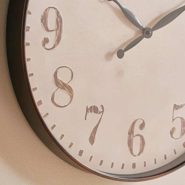 Avenue Wall Clock Dia 50.6Cm - Antique Brown Pan Home