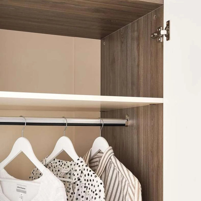 Aversa 6 Door Wardrobe With Mirror - White