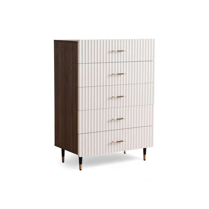 Aversa Chest Of 5 Drawer - White