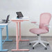 Aveza Office Medium Back Chair Mesh And Fabric-Pink Pan Home