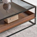Awani Coffee Table With Storage - Black Brown Pan Home