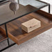 Awani Coffee Table With Storage - Black Brown Pan Home