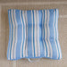 Axis Stripe Printed Water Repellant Outdoor Filled Floor Cushion 55X55X7.5Cm - Blue Pan Home