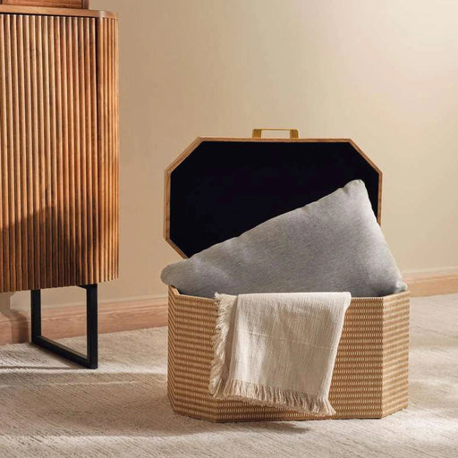Aya Storage Box With Handle 48X30X30Cm - Beige Pan Home