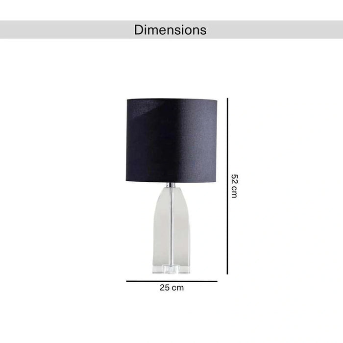 Ayami E27 Crystal Table Lamp 25X52Cm - Clear