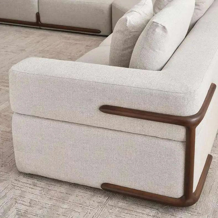Aycox Corner Sofa Set - Beige