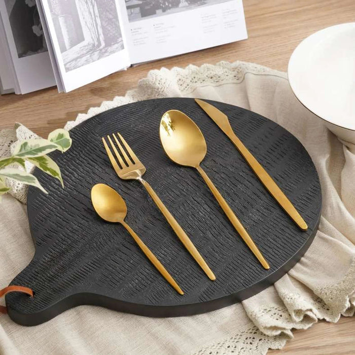 Ayda 24-Piece Cutlery Set -Gold Pan Home