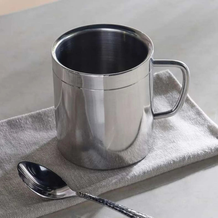 Ayra Double Wall Stainless Steel Mug 443Ml -Chrome